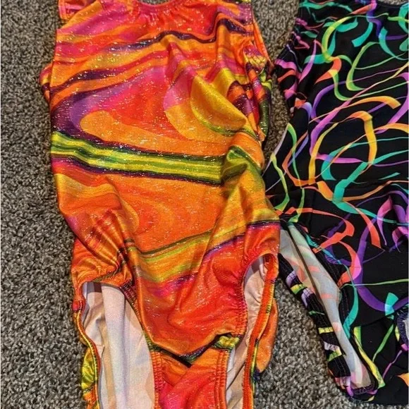 Gymnastics Leotards and Shorts Set